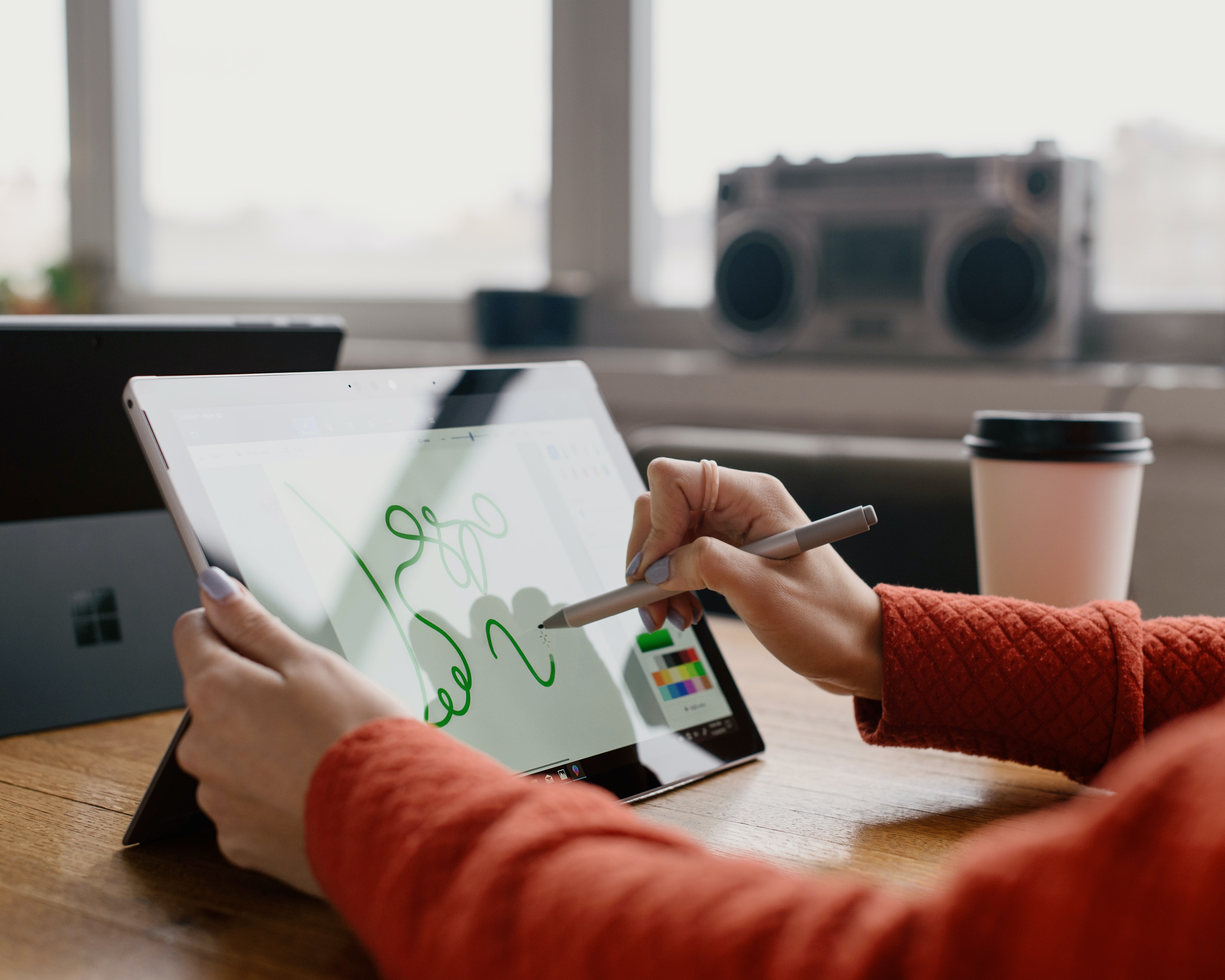 Virtual Reality Tablet mit Stylus