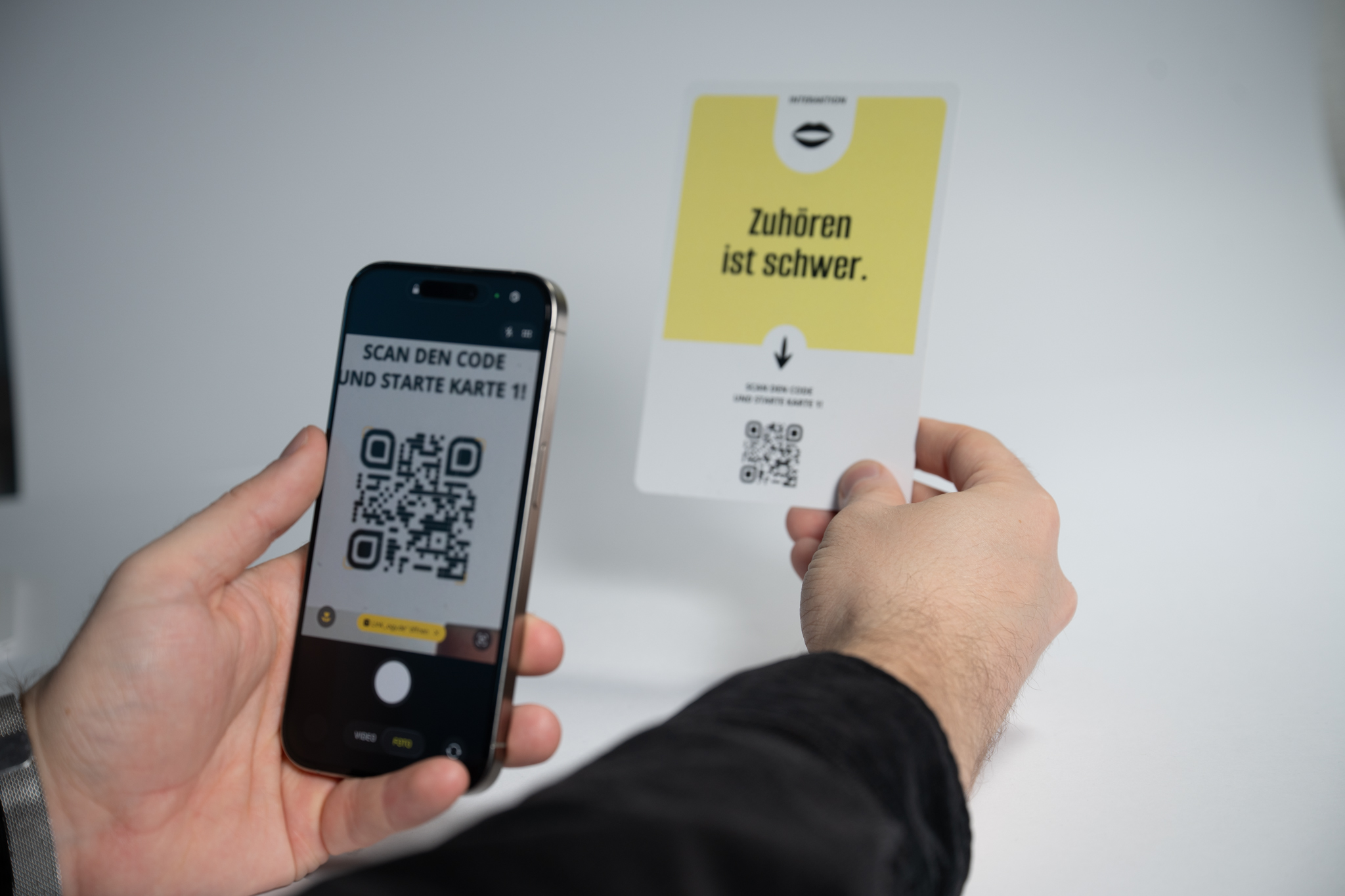 Analoge Karten mit digitalen QrCodes