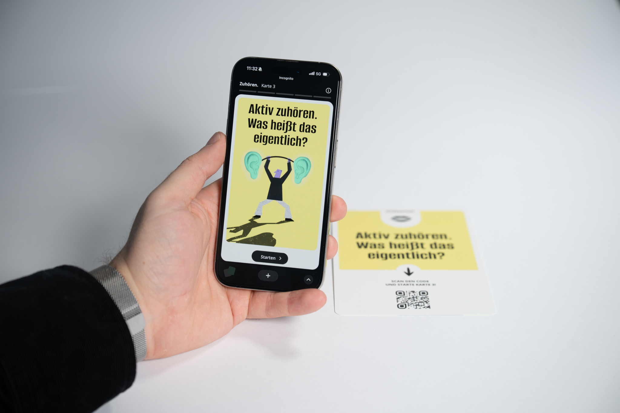 Analoge Karten mit digitalen QrCodes